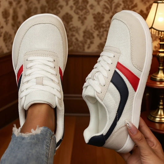 Women's Sneakers Barefoot Casual Wide Last Fashionable Canvas Flat Board Shoe 2025 New Wide Toe Breathable Mesh Running Shoes Shopihood