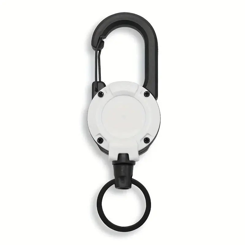 1/2/4pcs Extendable Retractable Holders Keychain Badge Reels Heavy Duty Clip With Carabiner Key Chain For Men Outdoor Bags Shopihood