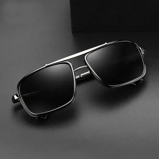 Polarized Punk Sunglasses Men Vintage Fashion Steampunk Square Sun Glasses Male Driving Googles Summer Travelling Shades UV400 Shopihood