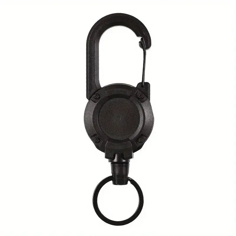 1/2/4pcs Extendable Retractable Holders Keychain Badge Reels Heavy Duty Clip With Carabiner Key Chain For Men Outdoor Bags Shopihood